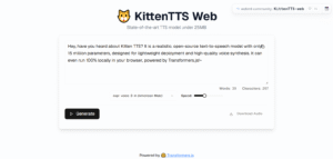 KittenTTS Web