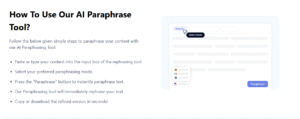 AI Paraphrasing Tool